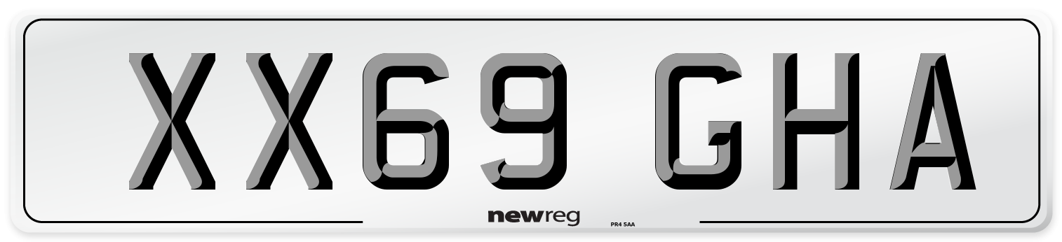 XX69 GHA Number Plate from New Reg